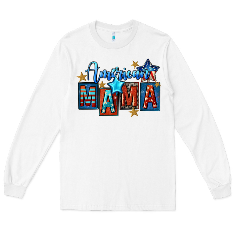 American Mama Mother's Day Long Sleeve Tee by FaDigitalArtStudio | Teevron