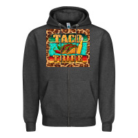Charcoal Heather taco tribe Zipper Hoodie - BarkalooDesign