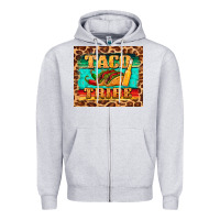 Heather Grey taco tribe Zipper Hoodie - BarkalooDesign