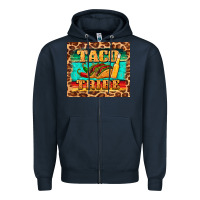 Navy taco tribe Zipper Hoodie - BarkalooDesign
