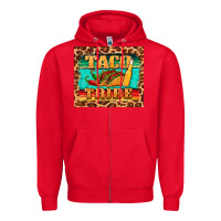 Red taco tribe Zipper Hoodie - BarkalooDesign