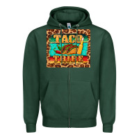 Sports Green taco tribe Zipper Hoodie - BarkalooDesign