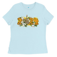 Baby Blue 2024 skeleton middle finger new year Ladies Tee - CowGirlArtShop