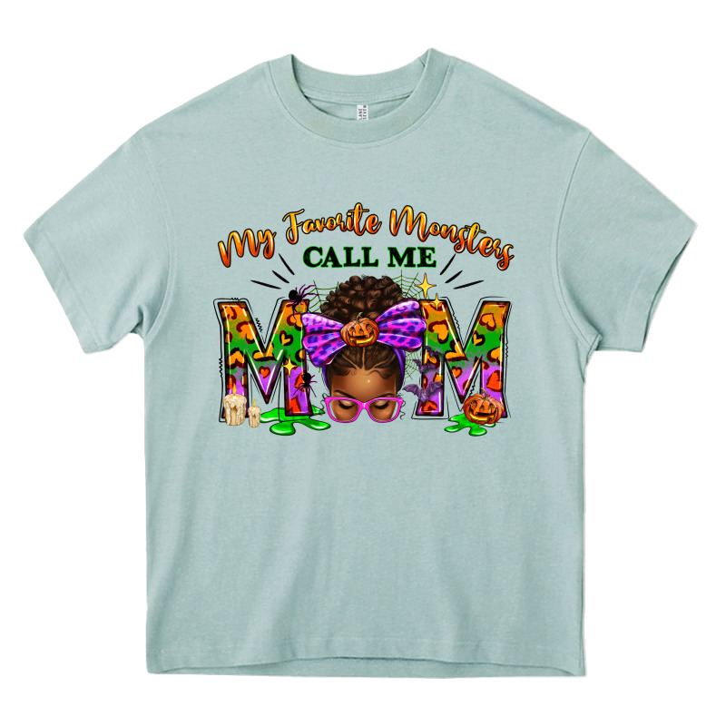 My Favorite Monsters Call Me Mom Heavy Core Tee by texasbilliewilder | Teevron