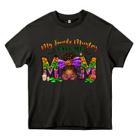 Asphalt My Favorite Monsters Call Me Mom Heavy Core Tee - texasbilliewilder
