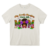 Cream My Favorite Monsters Call Me Mom Heavy Core Tee - texasbilliewilder