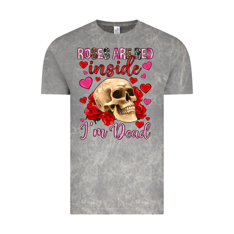 Roses Are Red Inside I M Dead Vintage Tee by OliviaCreatesArt | Teevron