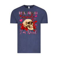 Vintage Denim roses are red inside i m dead Vintage Tee - OliviaCreatesArt