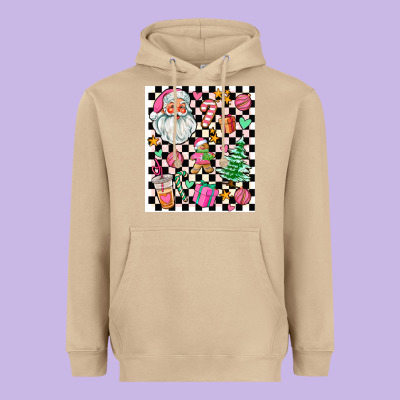 Pink Christmas Elementary Heavyweight Hoodie Designed By Adodesignshop