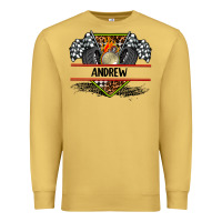 Antique Gold custom name race flag and race equipment Premium Sweatshirt - AdoDesignShop