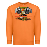 Carrot custom name race flag and race equipment Premium Sweatshirt - AdoDesignShop