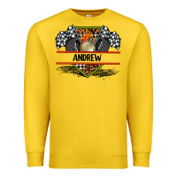 Lemon custom name race flag and race equipment Premium Sweatshirt - AdoDesignShop