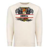 Sandshell custom name race flag and race equipment Premium Sweatshirt - AdoDesignShop