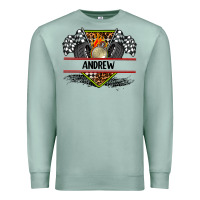Seafoam custom name race flag and race equipment Premium Sweatshirt - AdoDesignShop