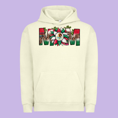 Mexican Flag Sunflower Mom Leopard Urban Hoodie Designed By Jahusdesignshop