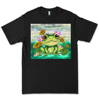 Black frog with sunflower Premium Tee - TumblerDesignByShophia