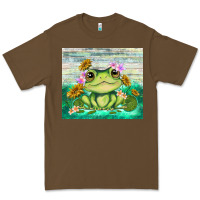 Cacao frog with sunflower Premium Tee - TumblerDesignByShophia