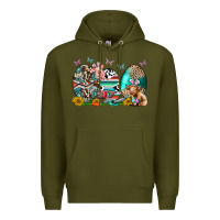 Army Green easter easter eggs Premium Hoodie - CowhideDigitalArt