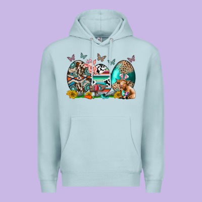 Easter Easter Eggs Premium Hoodie Designed By Cowhidedigitalart