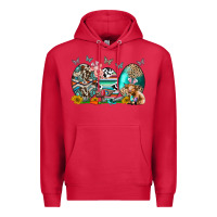 Cardinal easter easter eggs Premium Hoodie - CowhideDigitalArt