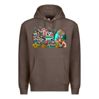 Coffee easter easter eggs Premium Hoodie - CowhideDigitalArt
