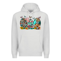 Dove Grey easter easter eggs Premium Hoodie - CowhideDigitalArt