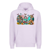 Lilac easter easter eggs Premium Hoodie - CowhideDigitalArt