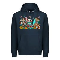 Navy easter easter eggs Premium Hoodie - CowhideDigitalArt