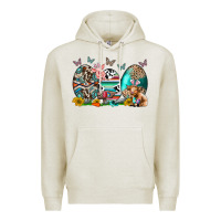 Oatmeal Heather easter easter eggs Premium Hoodie - CowhideDigitalArt