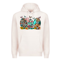 Pale Pink easter easter eggs Premium Hoodie - CowhideDigitalArt