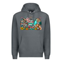 Rock easter easter eggs Premium Hoodie - CowhideDigitalArt
