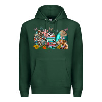 Sports Green easter easter eggs Premium Hoodie - CowhideDigitalArt