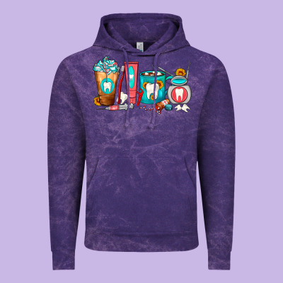 Dentist Coffee Cups Vintage Hoodie Designed By Fadigitalartstudio