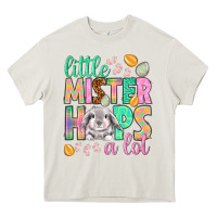 Cream little mister hops a lot Heavy Core Tee - NancyCooperArtShop