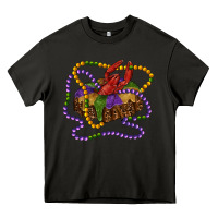 Asphalt mardi gras craw fish king cake with leopard Heavy Core Tee - RanaPortraitStore