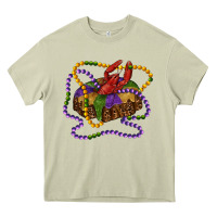 Mossy mardi gras craw fish king cake with leopard Heavy Core Tee - RanaPortraitStore