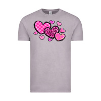 Vintage Zinc love hearts Vintage Tee - OliviaCreatesArt