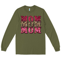 Army Green Mom mom mom Mother's Day Long Sleeve Tee - FaDigitalArtStudio