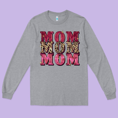 Mom Mom Mom Mother's Day Long Sleeve Tee Designed By Fadigitalartstudio