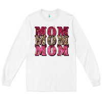 White Mom mom mom Mother's Day Long Sleeve Tee - FaDigitalArtStudio