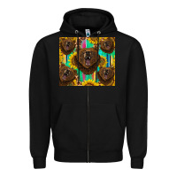 Black bear tumbler Zipper Hoodie - BarkalooDesign