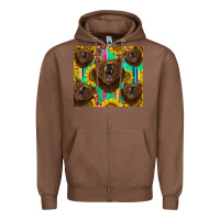 Chestnut bear tumbler Zipper Hoodie - BarkalooDesign