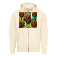 Sandshell bear tumbler Zipper Hoodie - BarkalooDesign