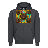 Smoke bear tumbler Zipper Hoodie - BarkalooDesign