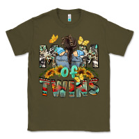 Army Green mom of twins boys mother's day Classic Tee - CowGirlArtShop
