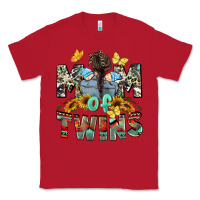 Red mom of twins boys mother's day Classic Tee - CowGirlArtShop