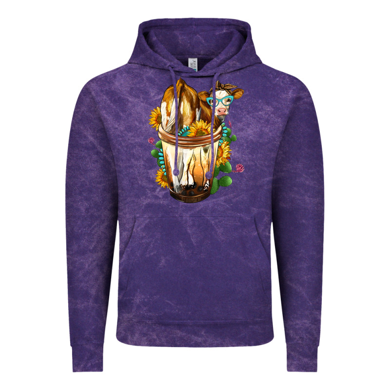 Simmental Cow Bobba Cup Vintage Hoodie by FaDigitalArtStudio | Teevron