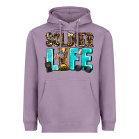 Lavender soldier  life Heavyweight Hoodie - AdoDesignShop