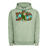 Pigment Oil Green dad san judas sunflower leopard turquoise Urban Hoodie - JahusDesignShop