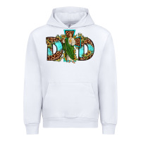 White dad san judas sunflower leopard turquoise Urban Hoodie - JahusDesignShop